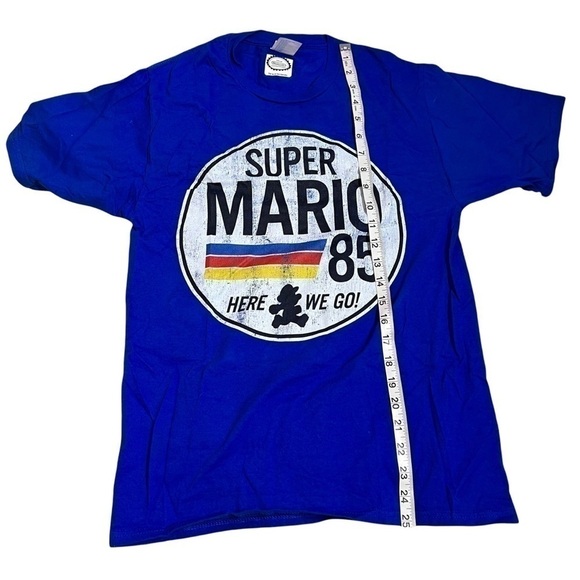 Nintendo Super Mario Blue Character Graphic Gamer Short Sleeve TShirt - Picture 5 of 5